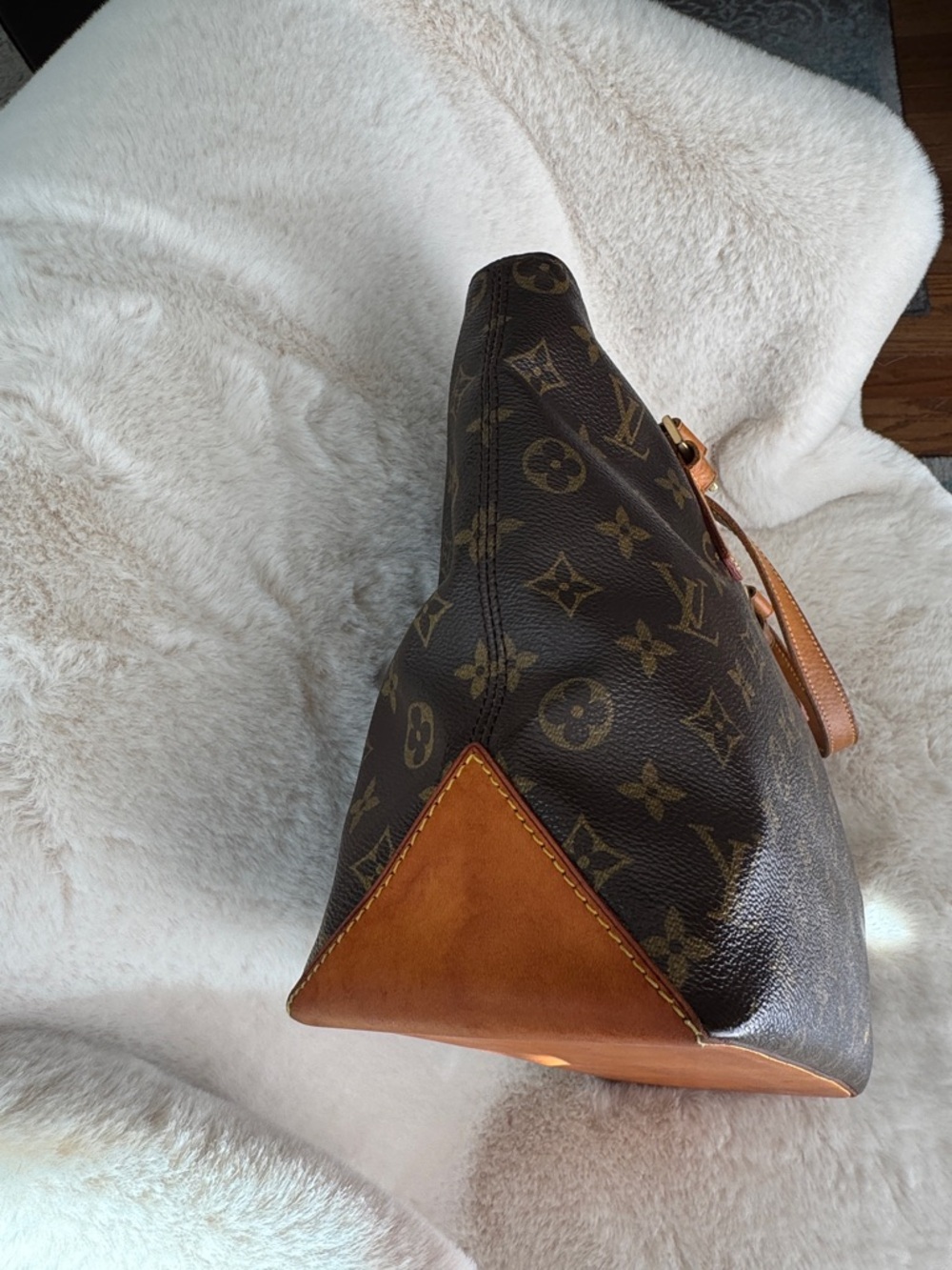 Louis Vuitton Cabas Piano Monogram Canvas shoulder bag with Vachetta trim - Picture 8 of 16